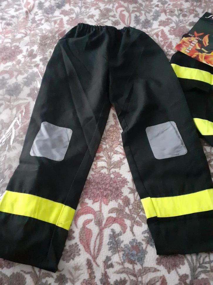 Brandweer  man pakje, Kinderen en Baby's, Carnavalskleding en Verkleedspullen, Zo goed als nieuw, Jongen of Meisje, 146 t/m 152