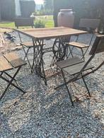 tuinset decoratief naaimachine, Tuin en Terras, Tuinsets en Loungesets, Ophalen, Gebruikt, Tuinset