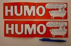 2 grote HUMO stickers Kamagurka, Ophalen of Verzenden, Zo goed als nieuw, Overige typen