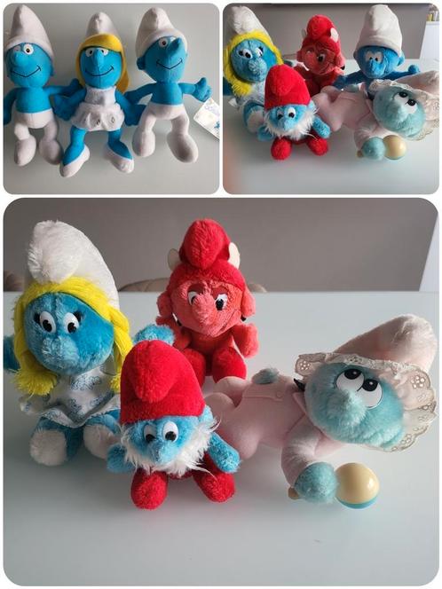 Peluches Vintage Collector Schtroumpf, Verzamelen, Smurfen, Zo goed als nieuw, Babysmurf, Ophalen of Verzenden