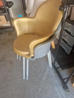 2stoelen gratis , goud en grijs wel beetje verf af, Huis en Inrichting, Ophalen, Zo goed als nieuw