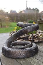 SUPERBE SERPENT A SONNETTE EN BRONZE, Antiquités & Art, Enlèvement ou Envoi, Bronze