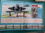 Avions Viggen - Draken - Saab - article illustré - 1970, Verzamelen, Ophalen of Verzenden, Gebruikt, Overige typen