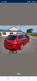 Peugot 308 GT stationwagen, Automaat, Zwart, 1600 cc, Lederen bekleding