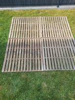 Set van 4 Bangkirai vloertegels 100x100cm, Tuin en Terras, Ophalen, Gebruikt