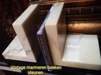 vintage marmeren boeken steunen, Ophalen of Verzenden