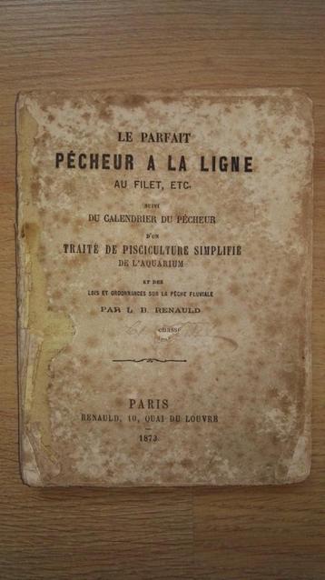 Boekje hengelsport vissen 1873 Franse uitgave