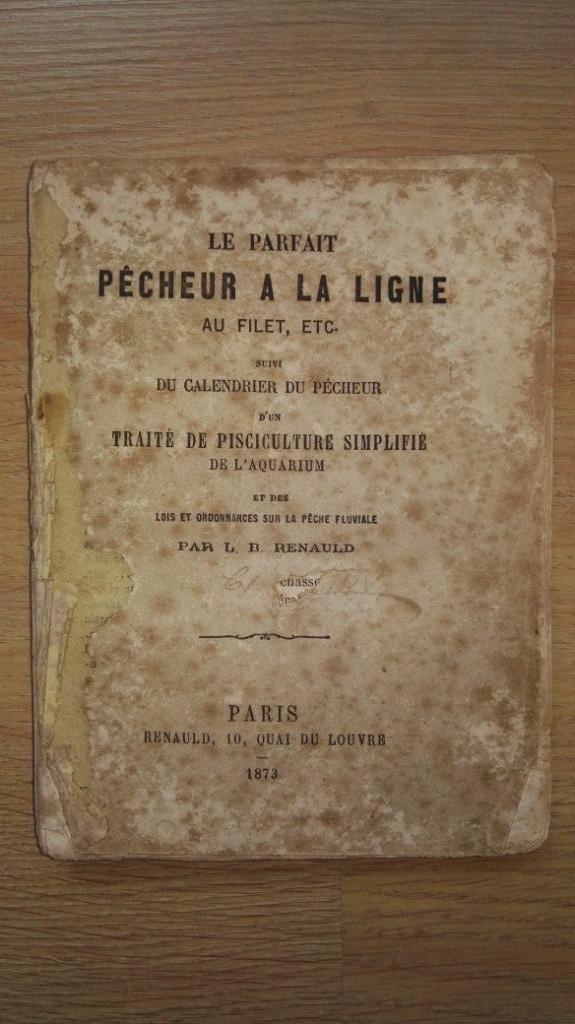 Carnet : la  pêche à la ligne + calendrier  - 1873, Antiquités & Art, Antiquités | Livres & Manuscrits, Enlèvement ou Envoi