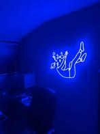 NEON BLUE LED SIGN 75cm, Muziek en Instrumenten, Ophalen of Verzenden, Zo goed als nieuw