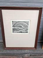 eau forte signe lieve geeroms, Antiek en Kunst, Kunst | Etsen en Gravures, Ophalen of Verzenden
