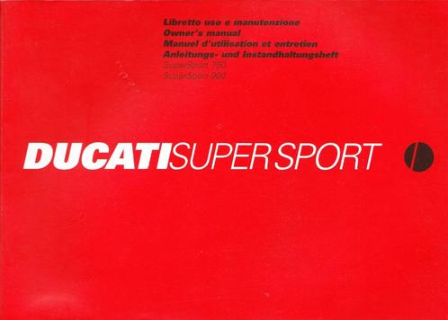 Ducati Supersport 750 – 900 Owners Manual, Motoren, Handleidingen en Instructieboekjes, Ducati, Ophalen of Verzenden