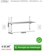 Inox legplank, Huis en Inrichting, Woonaccessoires | Wandplanken en Boekenplanken, Ophalen, Nieuw