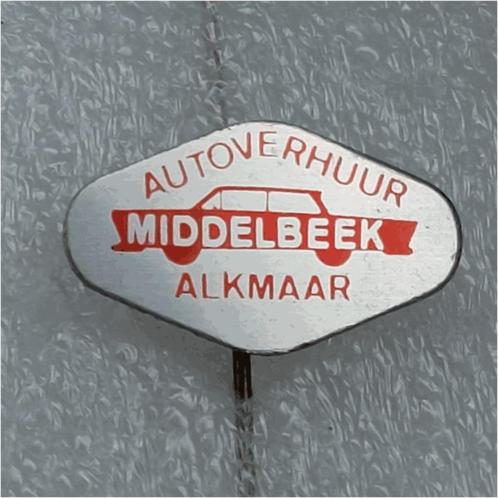 SP1125 Speldje Autoverhuur Middelbeek Alkmaar, Verzamelen, Speldjes, Pins en Buttons, Gebruikt, Ophalen of Verzenden