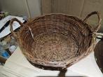 splinternieuwe ronde rieten sterke mandjes dia 22cm donbruin, Huis en Inrichting, Woonaccessoires | Schalen en Manden, Ophalen of Verzenden