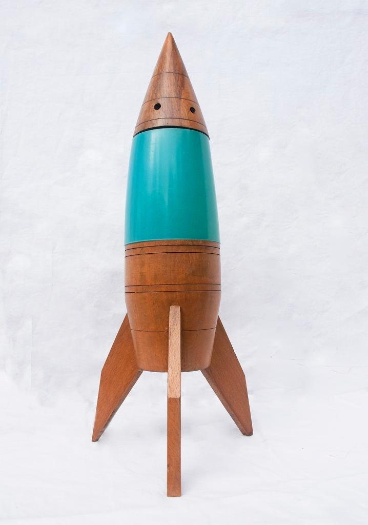 Lampe fusée vintage unique de l'ère spatiale, années 1960, Maison & Meubles, Lampes | Lampes de table, Comme neuf, Moins de 50 cm