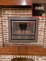 Prachtige houtkachel flam inbouw, Huis en Inrichting, Kachels, Ophalen, Houtkachel, Zo goed als nieuw, Inbouw