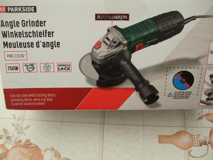 MEULEUSE D'ANGLE PARKSIDE NEUVE, Doe-het-zelf en Bouw, Gereedschap | Slijpmachines, Nieuw, Haakse handslijpmachine, Ophalen