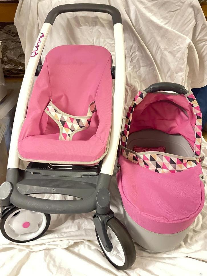 Poppewagen, toilet en verzorgingsset, Kinderen en Baby's, Speelgoed | Poppen, Zo goed als nieuw, Babypop, Ophalen