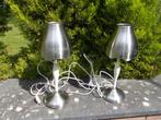 2 metalen tafel-/nachtlampjes van IKEA, Huis en Inrichting, Ophalen of Verzenden, Zo goed als nieuw, Metaal