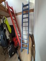Echelles en bois, Doe-het-zelf en Bouw, Ladders en Trappen, 2 tot 4 meter, Ladder, Gebruikt, Ophalen