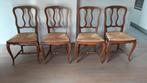 set van 6 antieke stoelen in kerselaarhout, Ophalen