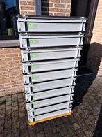 Stevige opslagbakken stapelbakken met deksel, Ophalen, 40 tot 60 cm, 50 tot 75 cm, Zo goed als nieuw