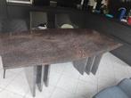 graniet tafel, Huis en Inrichting, Tafels | Eettafels, Ophalen, 50 tot 100 cm, Zo goed als nieuw, Vijf personen of meer