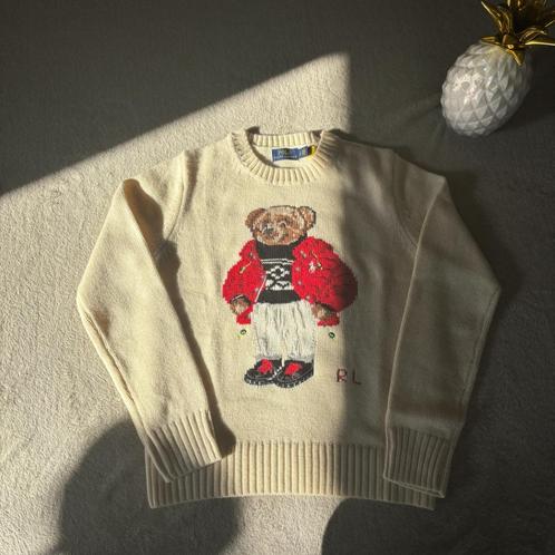 Creme Polo Bear Ralph Lauren Gebreide Trui - S - Nieuw, Kleding | Dames, Truien en Vesten, Nieuw, Maat 36 (S), Beige, Verzenden