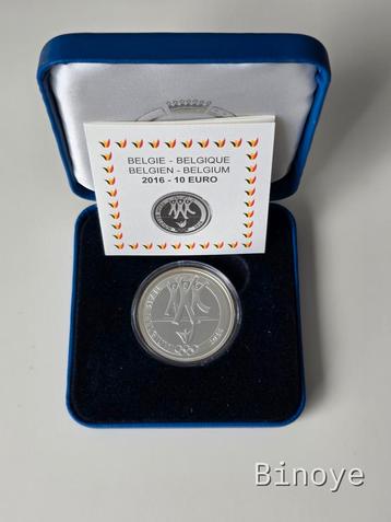 10 euro zilver België 2016 JO beschikbaar voor biedingen
