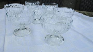 12 Nieuwe ijscoupes 25€, Huis en Inrichting, Keuken | Servies, Ophalen, Nieuw, Glas, Schaal of Schalen
