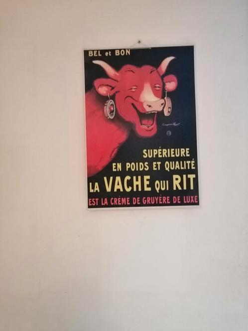 La vache qui rit carton publicitaire, Collections, Marques & Objets publicitaires, Comme neuf, Enlèvement ou Envoi