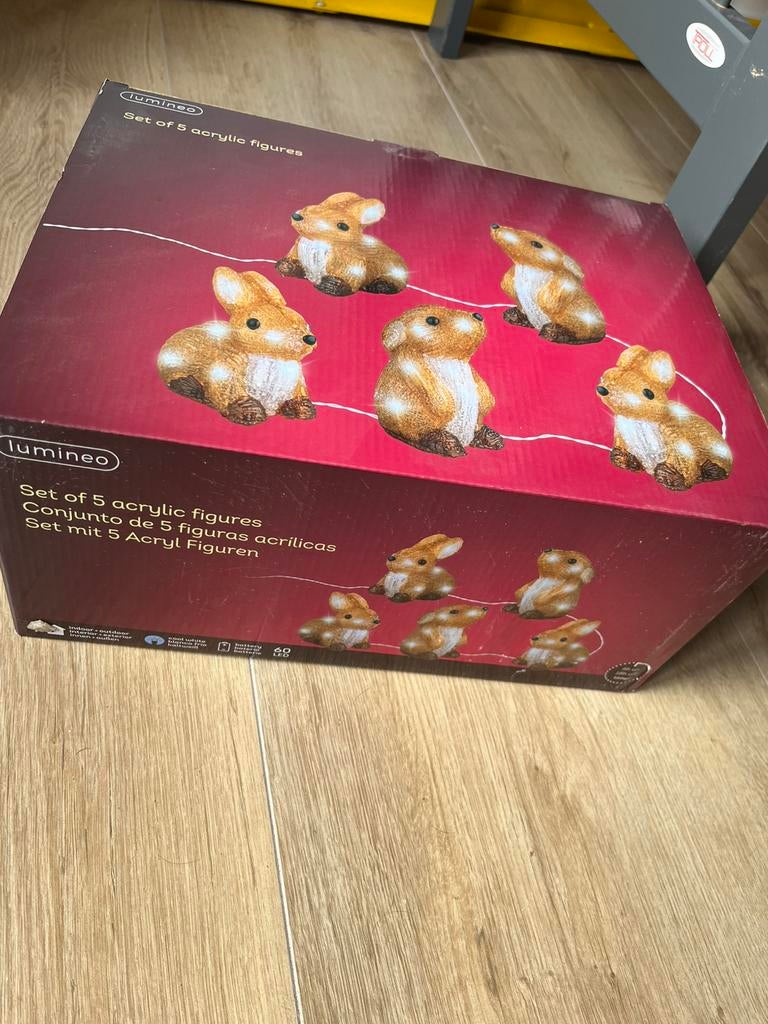 Lampjes konijn, Ophalen, Nieuw