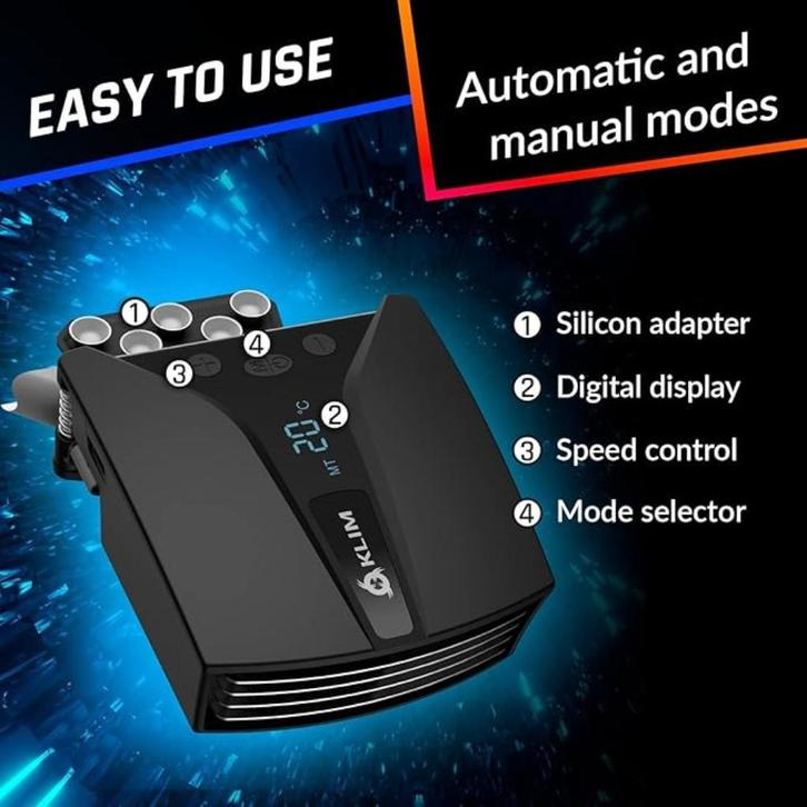 Ventilator koeler Laptop KLIM Tempest Nieuw!🥶😎🤗👌, Computers en Software, Computerkoelers, Nieuw, Luchtkoeling, Ophalen of Verzenden