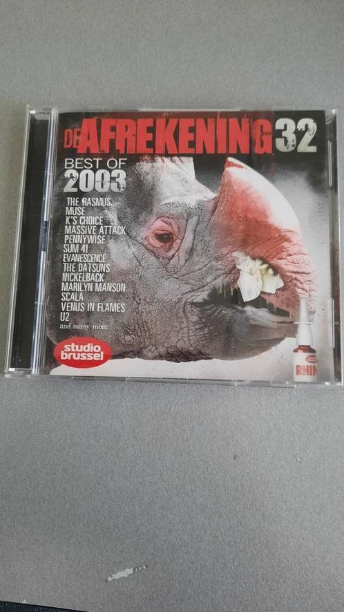 2cd: De Afrekening 32 (best of 2003) verzending inbegrepen, CD & DVD, CD | Compilations, Utilisé, Rock et Metal, Enlèvement ou Envoi