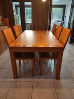Tafel en 6 stoelen, Huis en Inrichting, Complete eetkamers, Ophalen, Gebruikt, 6 tot 8 stoelen