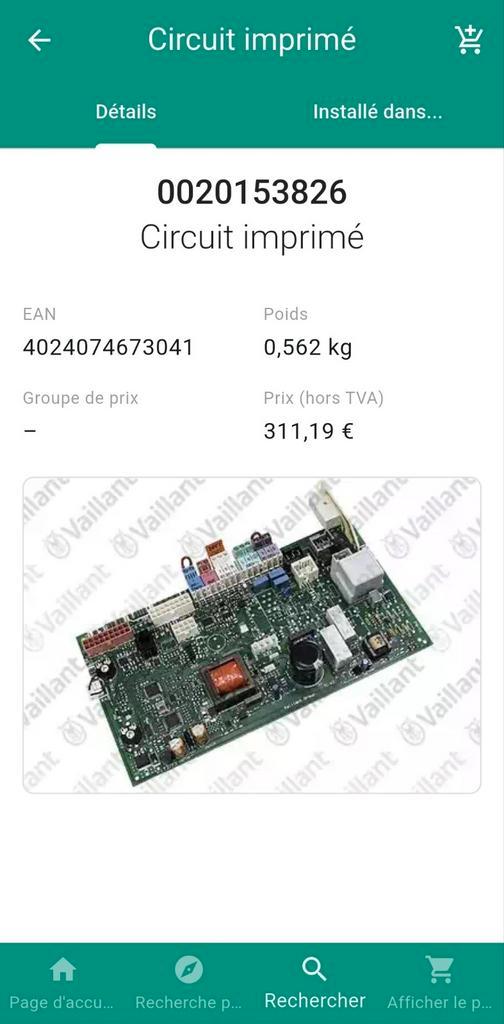 Kaart Vaillant EcoCompact VSC FR (100% nieuw), Verzamelen, Overige Verzamelen, Nieuw