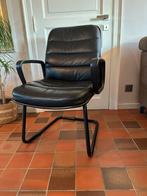 Zwarte lederen stoelen - zitten uitzonderlijk goed!, Ophalen, Gebruikt, Zwart, Leer