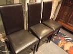3 Stoelen Zwart, Huis en Inrichting, Stoelen, Ophalen, Zwart