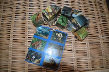 blok puzzel: wilde dieren beschikbaar voor biedingen