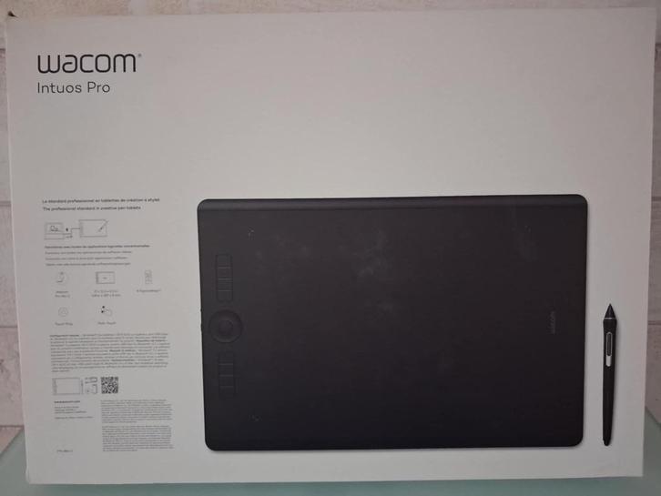 Tablette à stylet WACOM Intuos Pro comme neuf, Computers en Software, Tekentablets, Zo goed als nieuw, Draadloos, Multi-touch