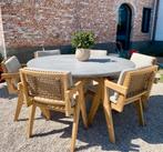 Ronde tuintafel (nieuwstaat), Tuin en Terras, Tuinsets en Loungesets, Ophalen, Eettafel, 6 zitplaatsen, Nieuw
