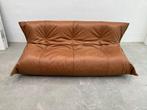 Vintage Cognac lederen Yoko 3zits bank, Huis en Inrichting, Ophalen of Verzenden, Nieuw, Cassina sede b&b italia togo mah jong ligne roset knoll vitra