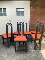 6 italiaans design stoelen, Huis en Inrichting, Ophalen, Zo goed als nieuw, Metaal, Vijf, Zes of meer stoelen