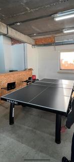 Pegasi 1000 black indoor pingpongtafel, Sport en Fitness, Tafeltennis, Ophalen, Zo goed als nieuw, Tafel Indoor, Inklapbaar