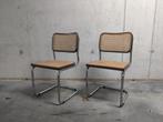 Vintage set B32 Cesca stoelen - Marcel Breuer, Huis en Inrichting, Stoelen, Ophalen, Zo goed als nieuw, Hout