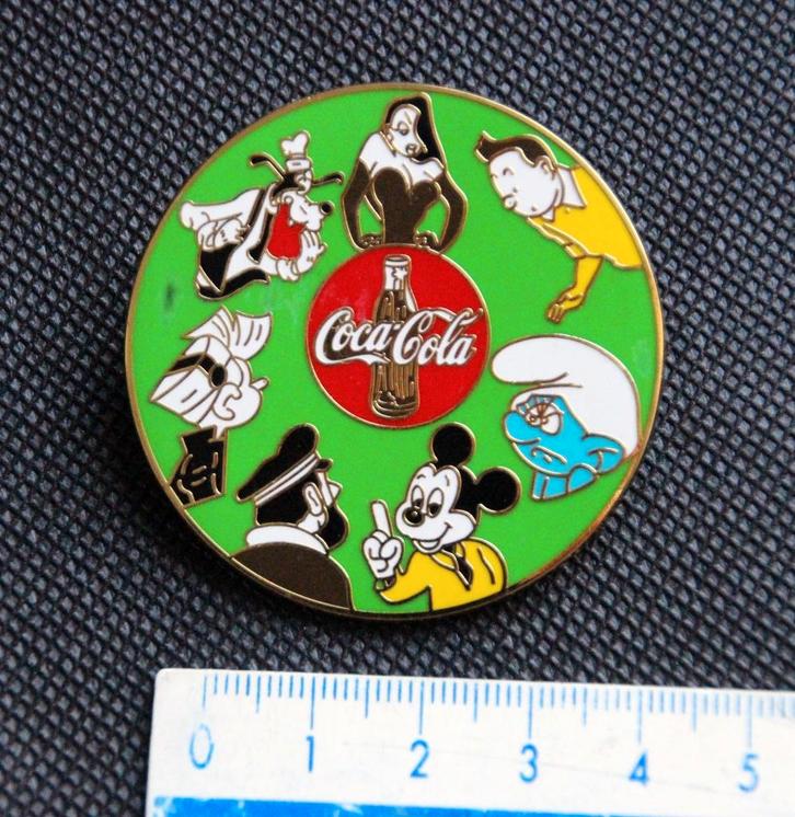 XXL pin Kuifje Tintin Hergé Coca Cola Disney smurfen, Verzamelen, Stripfiguren, Nieuw, Overige typen, Kuifje, Verzenden