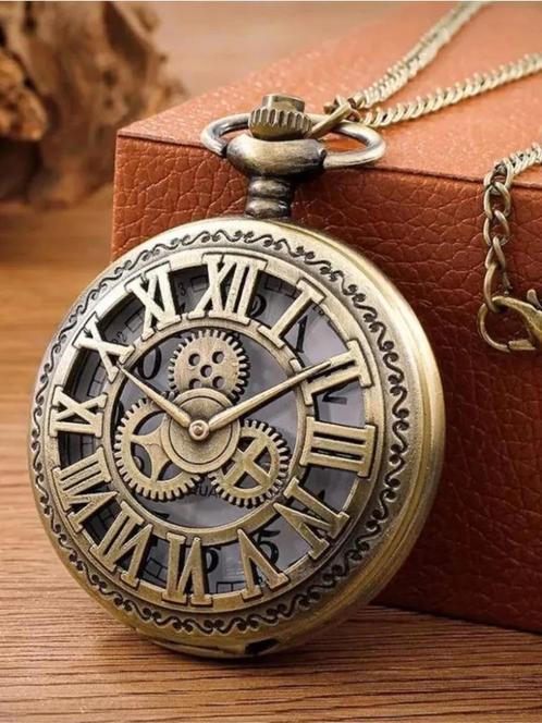 Antieke Stijl Steampunk Horloge met Lange Ketting, Bijoux, Sacs & Beauté, Montres | Anciennes | Antiquités, Montre de poche, Autres marques