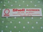 Oud meetlatje ,reclame van "SHELL en Garage VBM Huizingen", Verzamelen, Ophalen of Verzenden, Gebruikt