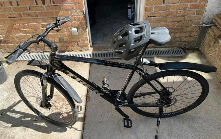 Prix baissé-TREK DUAL SPORT 1 BLACK(utilisé 2fois!) taille L, Fietsen en Brommers, Fietsen | Heren | Herenfietsen, Nieuw, Ophalen of Verzenden