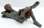 brons beeld jongen, Ophalen of Verzenden, Brons
